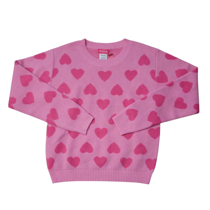 Zunie Girls Valentines Day Relaxed Fit Pullover Sweater
