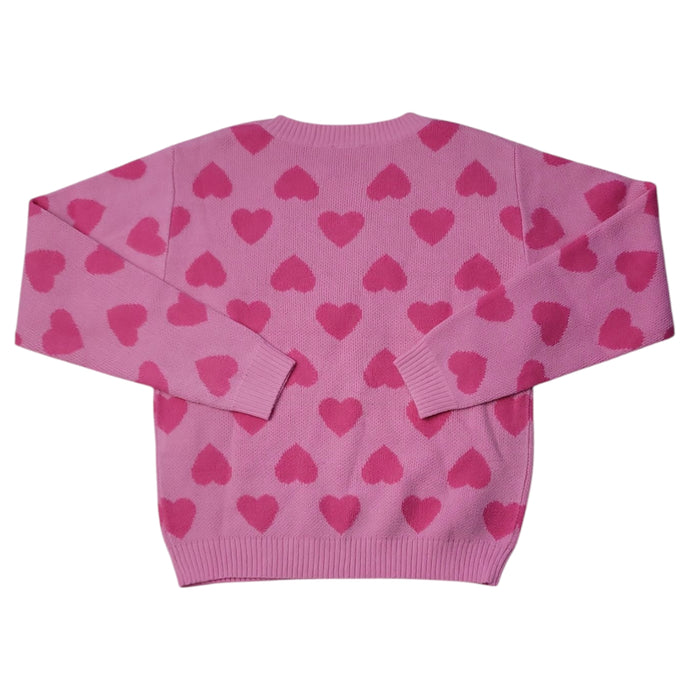 Zunie Girls Valentines Day Relaxed Fit Pullover Sweater