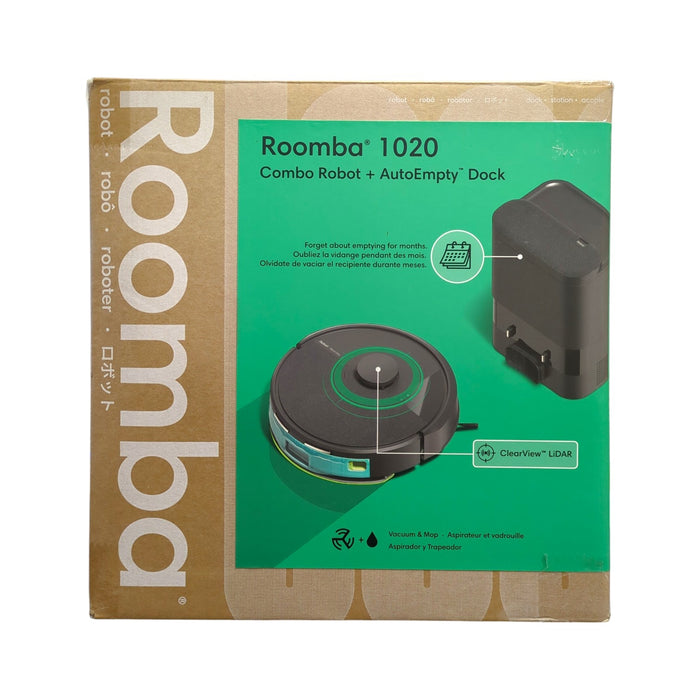 iRobot Roomba 1020 Robot Vacuum and Mop with 75 Days of Self-Emptying, Y351420