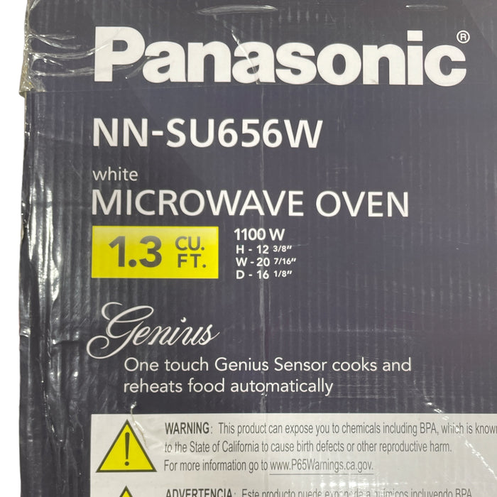 Panasonic NN-SU656W Countertop Microwave Oven with Genius Sensor, 1100W 1.3Cu Ft
