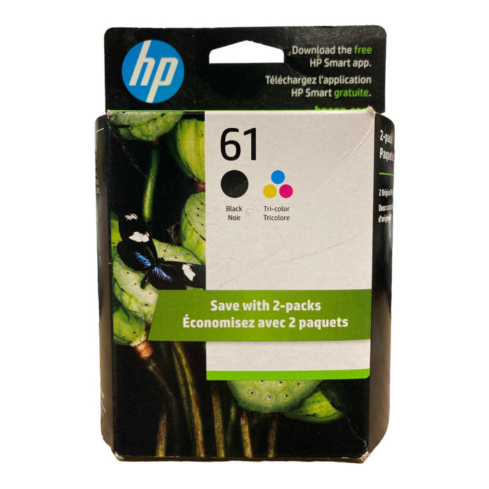 HP 61 Original Ink Cartridge Black/Tri-Color 2 Pack