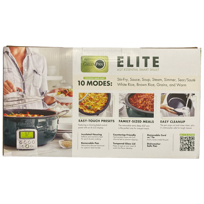 GreenPan Elite 6-Quart Essential Smart Nonstick Skillet, Ponderosa Pine