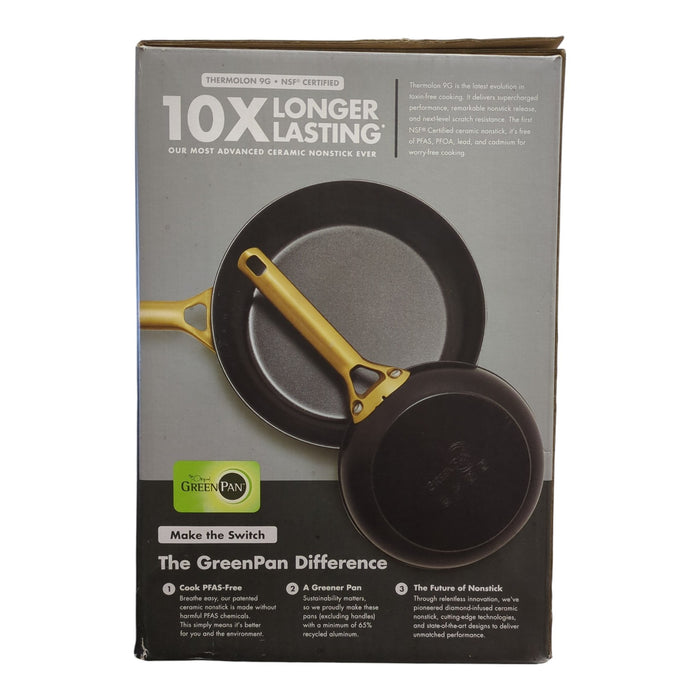 GreenPan Reserve 10-Piece Pro Ceramic Nonstick Cookware Set, Black