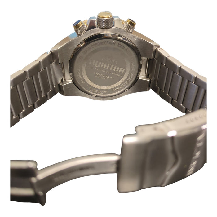 Invicta Men's Aviator 50.5mm Two Tone Stainless Steel Watch, 28120