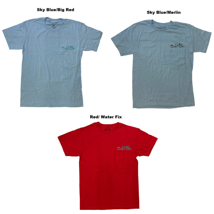 Salt Life Men's Front Pocket Graphic Print Short Sleeve T-Shirt