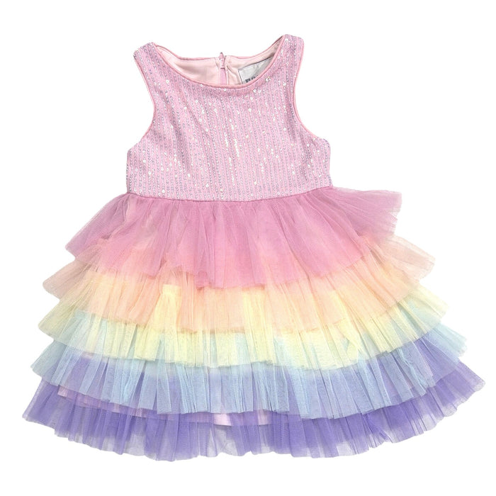 Rare Editions Girls Lightweight Knee Length Special Occasion Dress