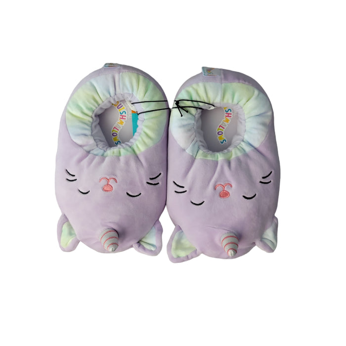 Squishmallows Unisex Youth Slip On Soft & Cozy Cute Plush Squishie Slippers