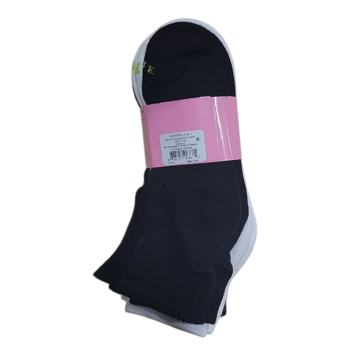 Hue Women's 5-Pack Cotton Blend Soft Cushioned Mini Crew Sock