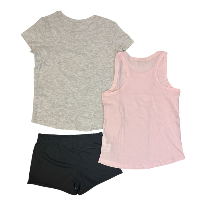 Puma Girl's 3-Piece Jersey T-Shirt, Tank & Shorts Sporty Set