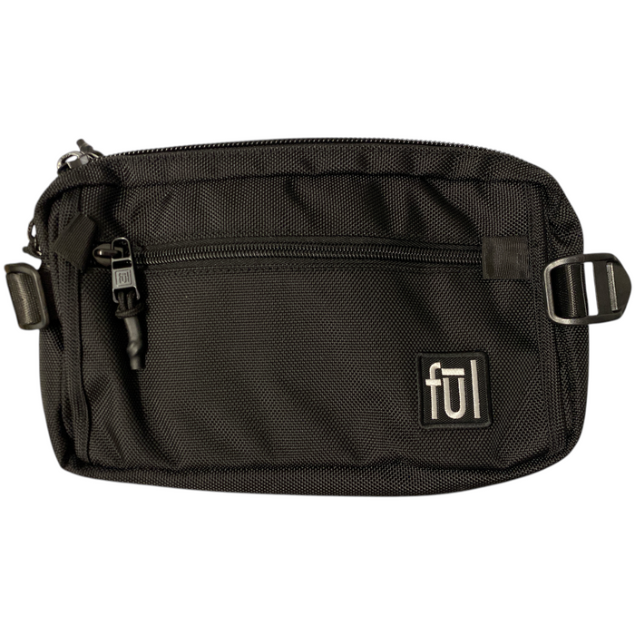 Ful Tactics Collection Crossbody Bag for Men and Women, FLMB0058-001, Black