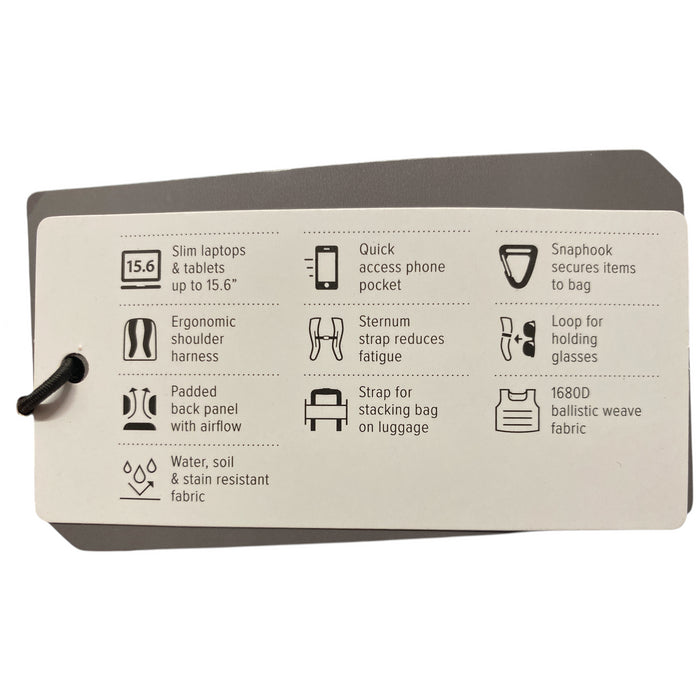 Ful Tactics Collection 15" Laptop Backpack, Phantom Padded Computer Bag, Black