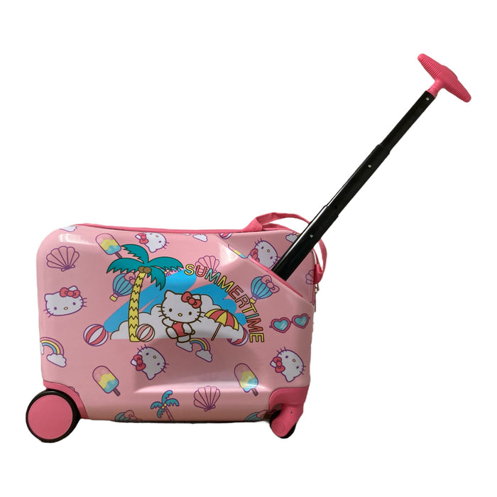 FUL Kids Hello Kitty Carry Pull or Ride-On Hardside Luggage