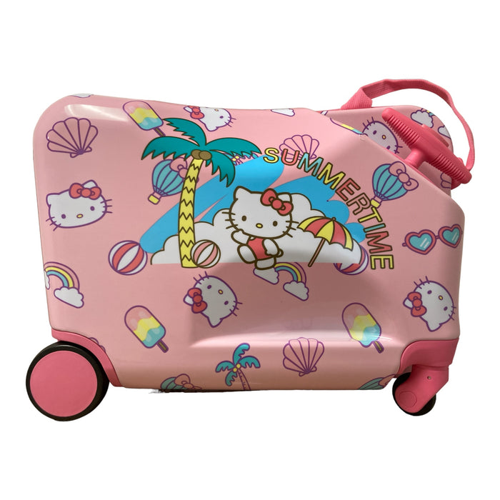 FUL Kids Hello Kitty Carry Pull or Ride-On Hardside Luggage