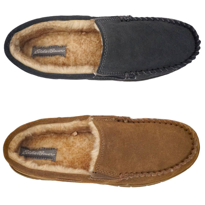 Eddie Bauer Men's West Haven Suede Memory Foam Slipper — Ewirelessgear