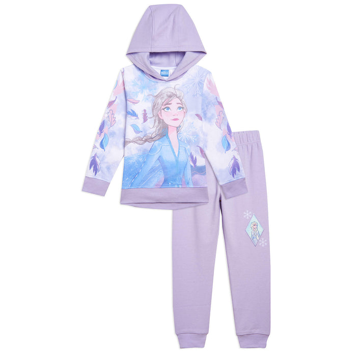 Licensed Girl's 2 Piece Active Hoodie & Jogger Set