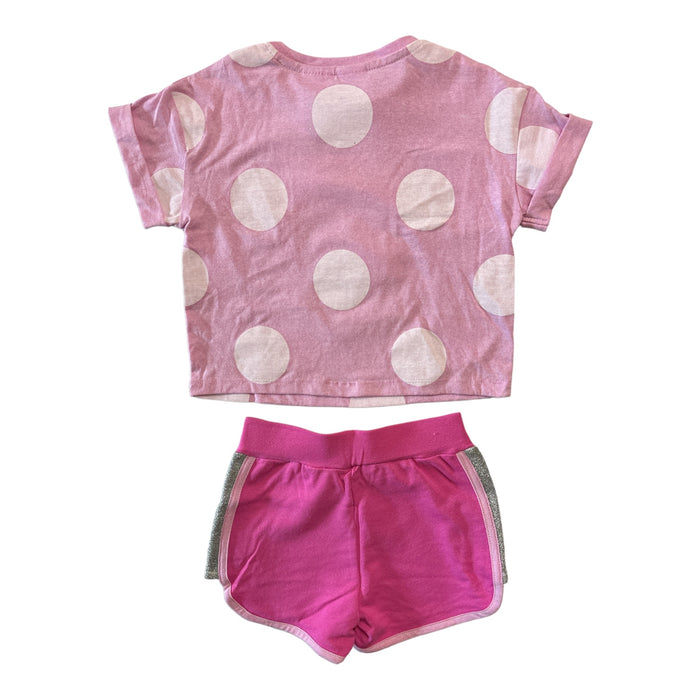 Disney Junior Girl's Minnie Mouse 2 Piece Short Sleeve Top & Short Play Set