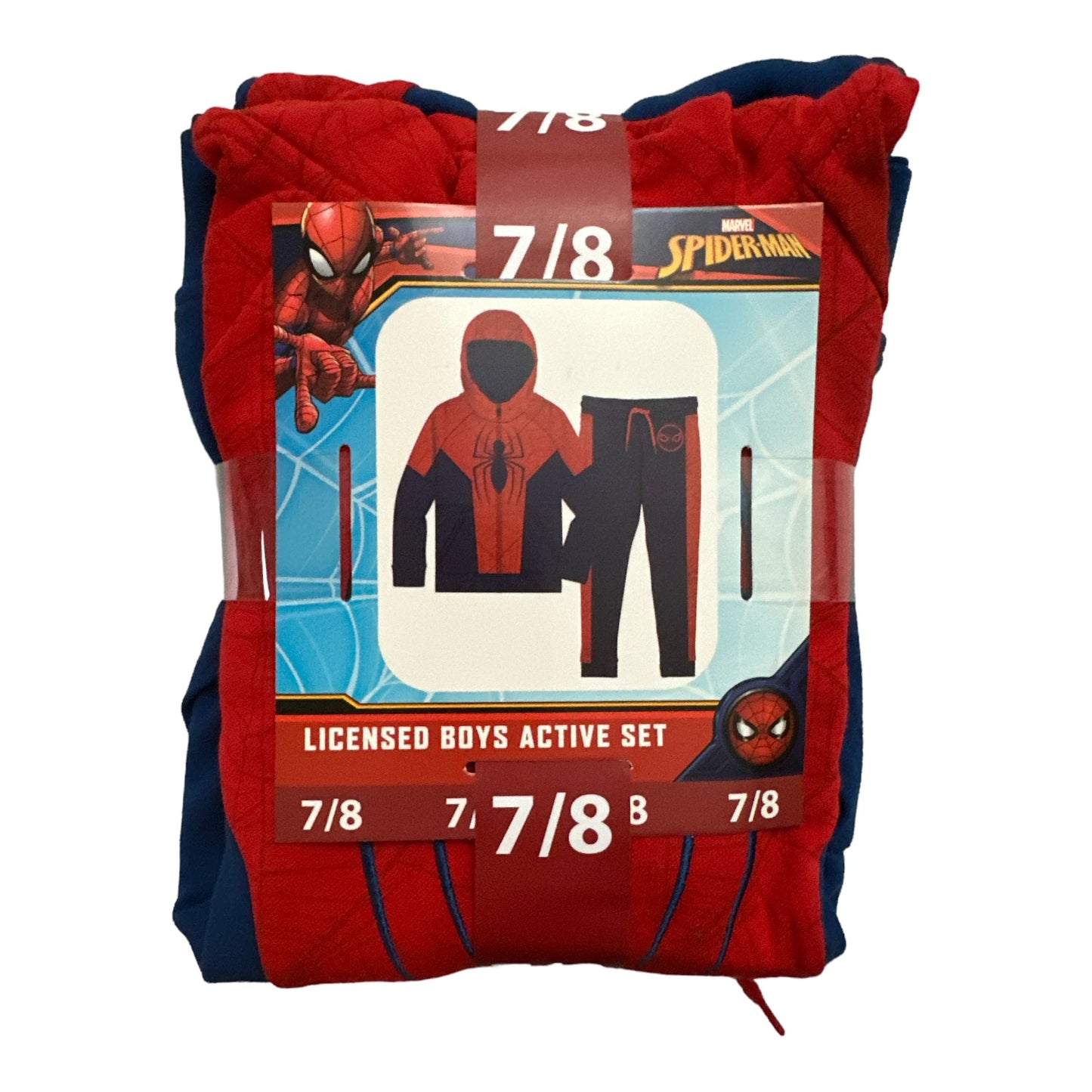 Marvel Spider-Man Boy's 2 Piece Full Zip Hoodie & Jogger Active Set