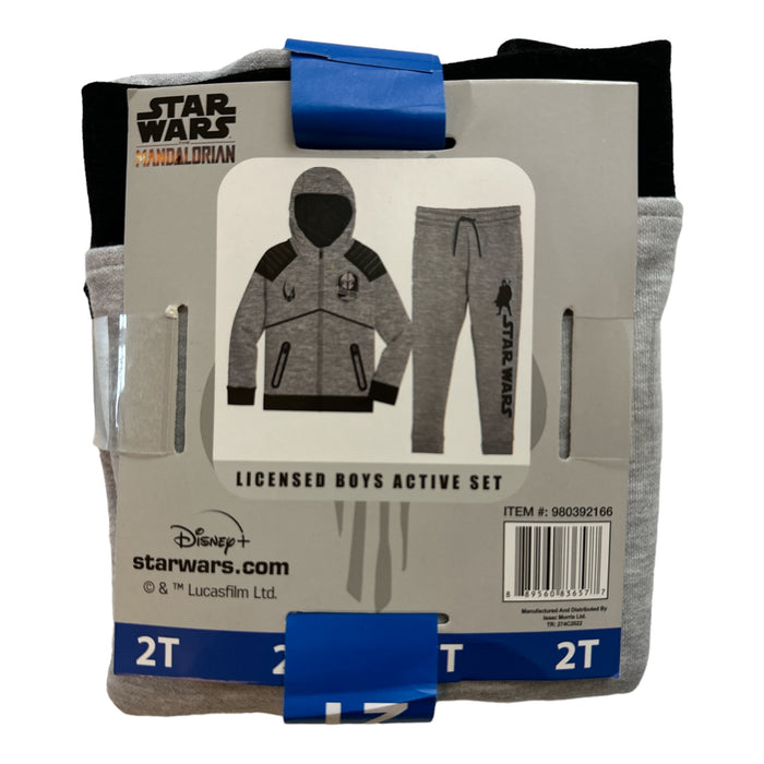 Star Wars Mandalorian Licensed Boy's 2-Piece Hoodie & Jogger Active Set