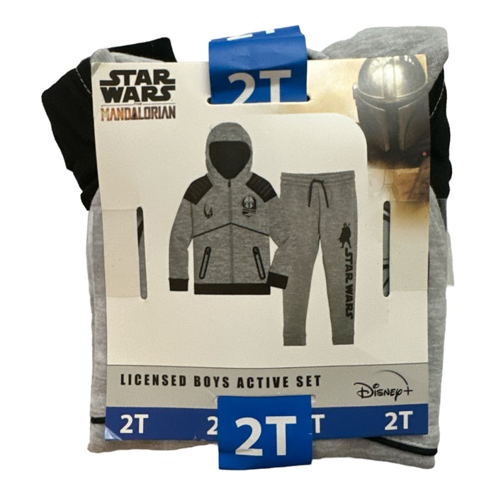 Star Wars Mandalorian Licensed Boy's 2-Piece Hoodie & Jogger Active Set