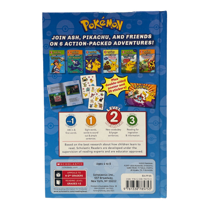 Pokemon Trainer Treasury, Level 2 Reader, 6 Stories, Poster & 30 Stickers!