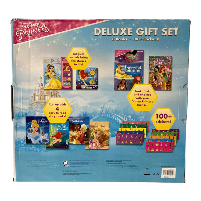 Disney Princess Deluxe 8 Book Gift Set, 100+ Stickers