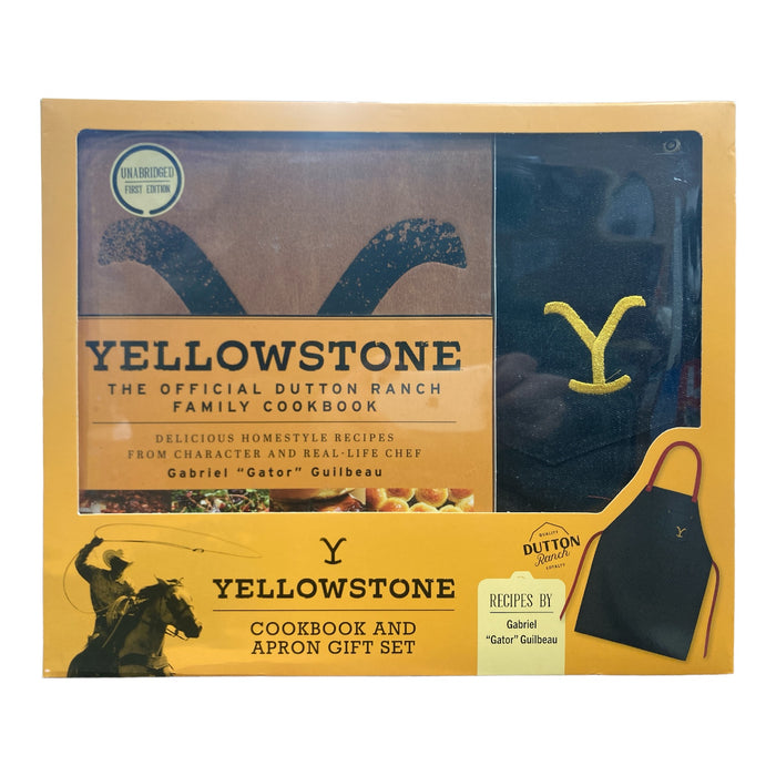 Yellowstone The Official Dutton Ranch Family Cookbook & Apron Set