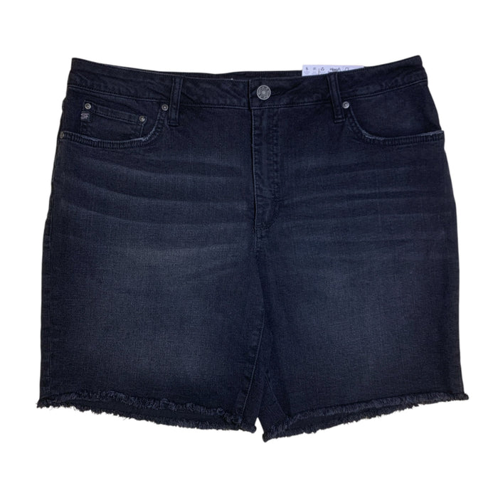 Seven7 Women's Relaxed Fit Mid Rise Stretch Denim Bermuda Short