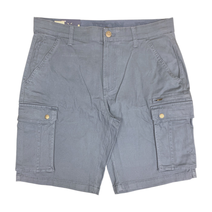 Iron Clothing Co. Men's Regular Fit Stretch Cargo Short with Side Zipper Cargo