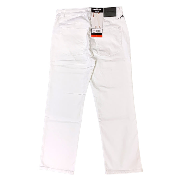 Express Women's Regular Fit High Rise Straight Leg Ankle Jean