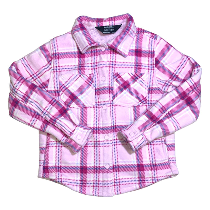 Member's Mark Girls Fleece Shacket, Sherpa Lined with Side Pockets