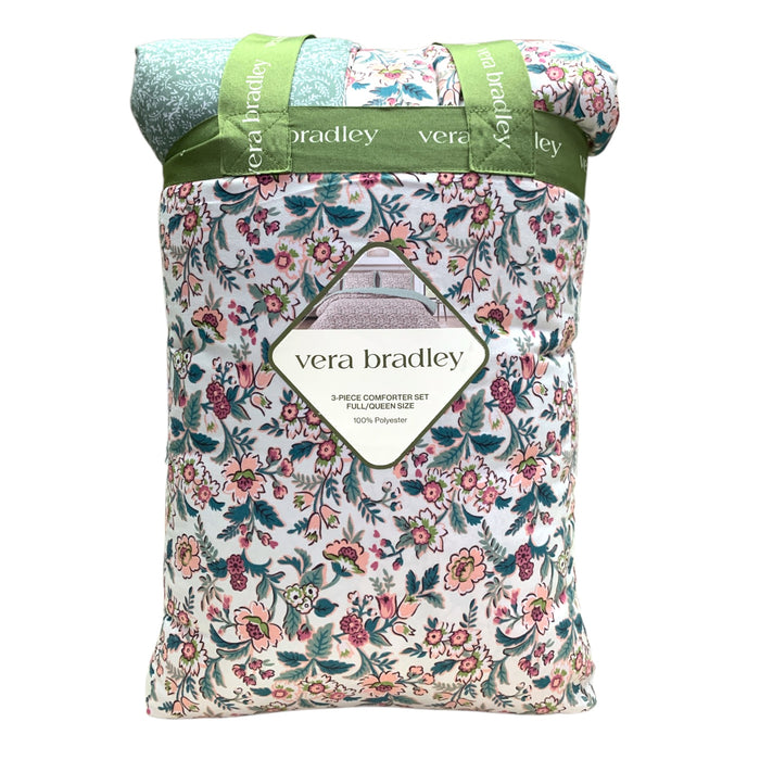 Vera Bradley 3-Piece Comforter Set, Full/Queen Size, Comforter and Two Shams