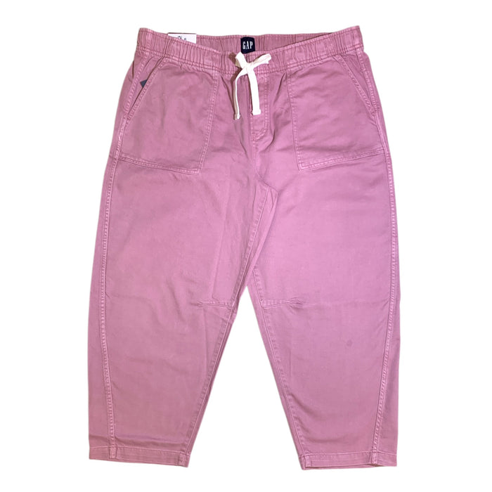 Gap Women's Pull On Barrel Pant, Mid Rise, Relaxed Fit with Tapered Leg