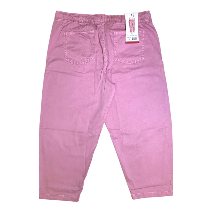 Gap Women's Pull On Barrel Pant, Mid Rise, Relaxed Fit with Tapered Leg