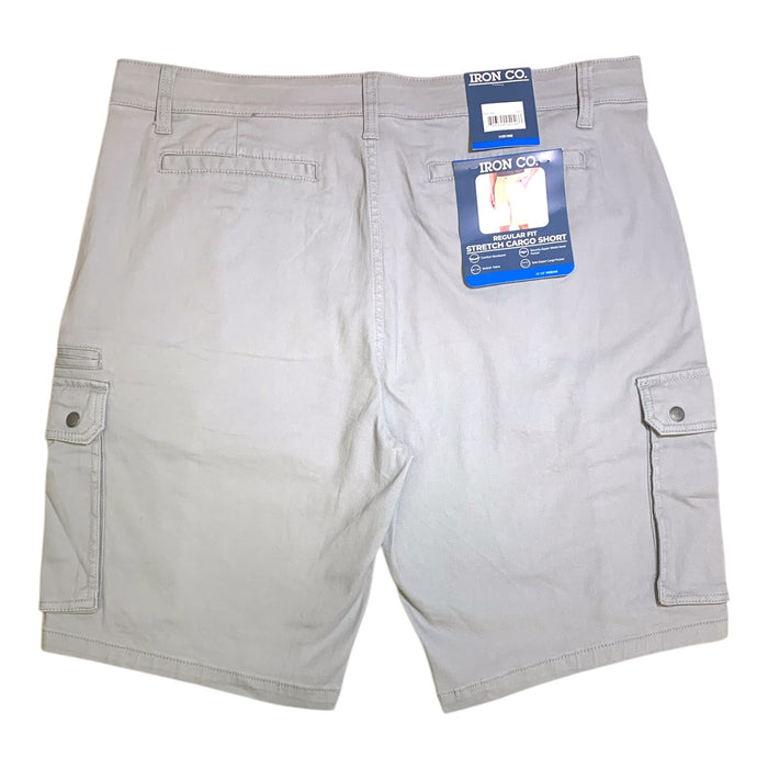 Iron Clothing Co. Men's Regular Fit Stretch Cargo Short with Side Zipper Cargo