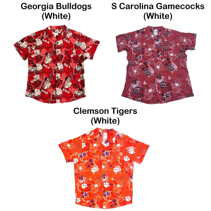 Champion Mens Short Sleeve Collared Button Down NCAA Shirt, CBMKM