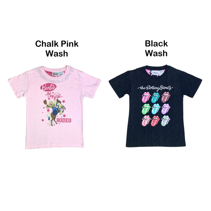 Licensed Character Girls Tee, Cotton/Polyester Blend, Retro Designs