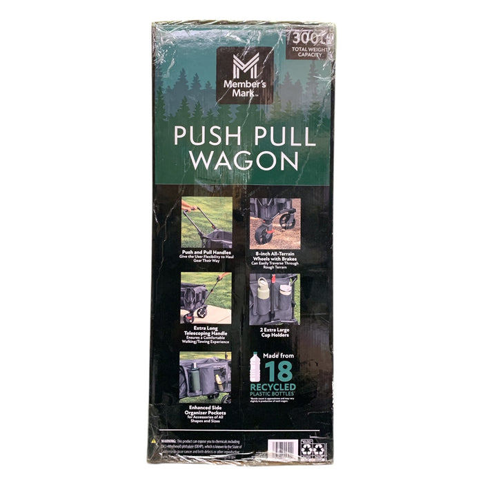 Member's Mark Push Pull Wagon, Quad-Fold, Supports up to 300 lb.