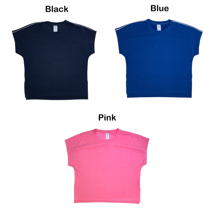 Member's Mark Women's Sandwash Tee with On-Seam Piping