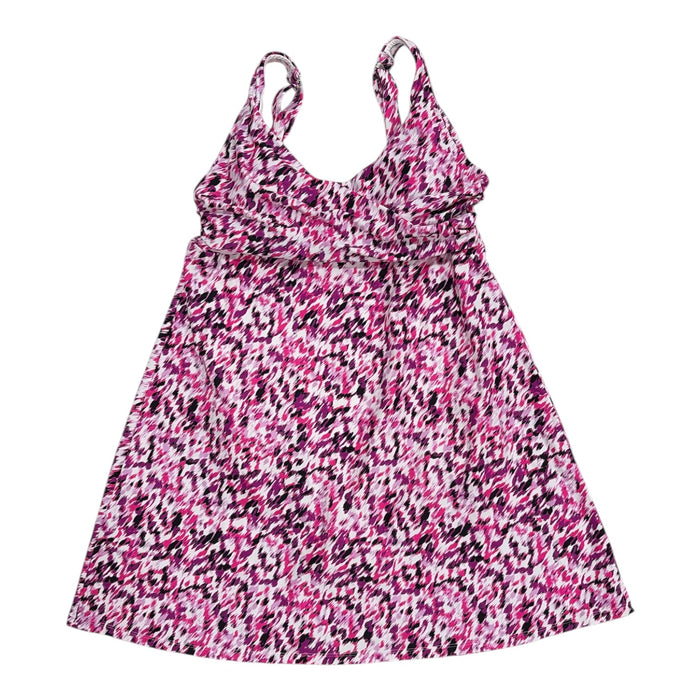 Lands' End Women's Mid-Weight V-Neck UPF 50+ Swim Dress