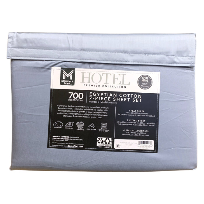 Members Mark 700 Thread Ct Hotel Premier Collection 6 Piece Sheet Set Split King