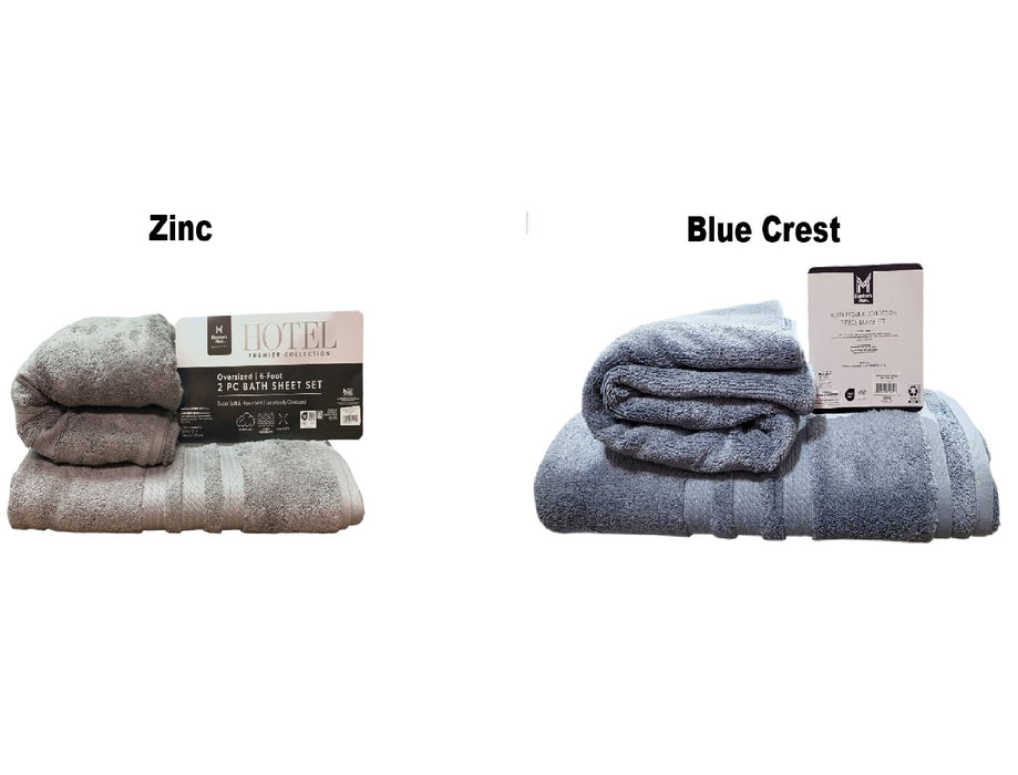 Member's Mark Hotel Premier Collection Oversized 6-Foot 2-Piece Bath Sheet Set