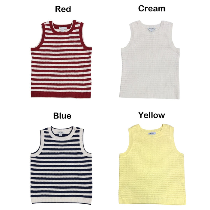 Nine West Women's Regular Fit Lightweight Crochet Tank Top