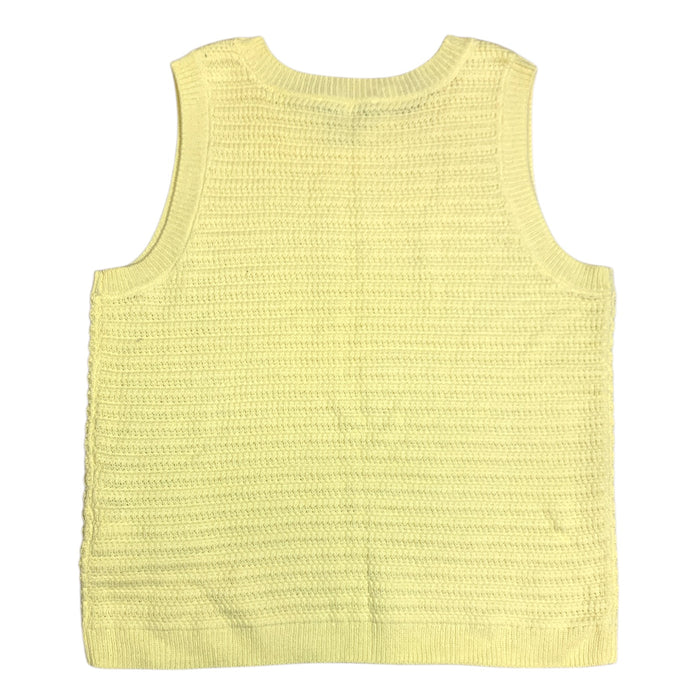 Nine West Women's Regular Fit Lightweight Crochet Tank Top