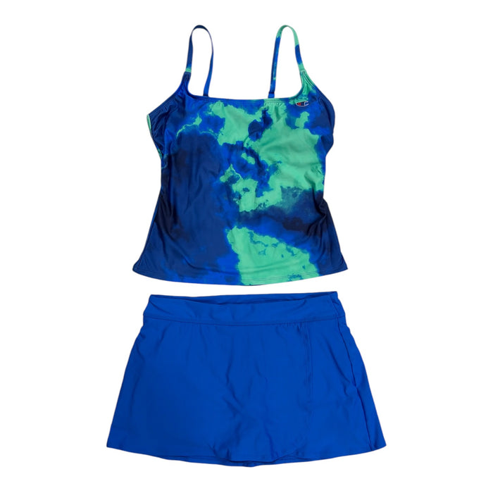 Champion Women’s 4-Way Stretch Tankini and Full Coverage Swim Skirt Set