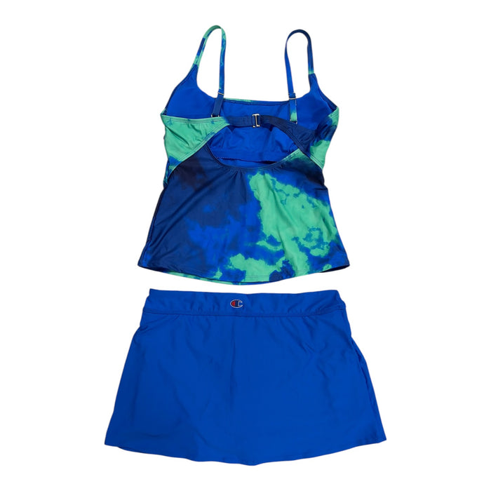 Champion Women’s 4-Way Stretch Tankini and Full Coverage Swim Skirt Set