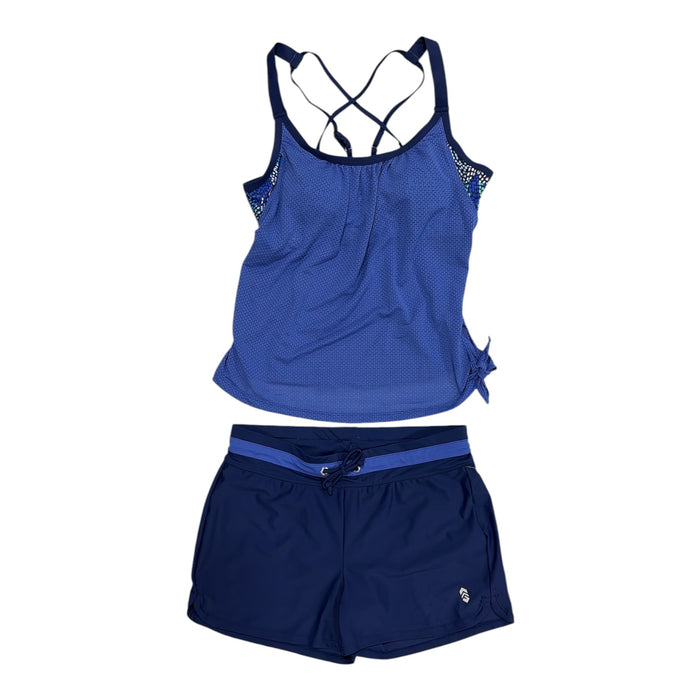 Free Country Women's 4-Way Stretch Quick Dry Tankini & Short Swim Set