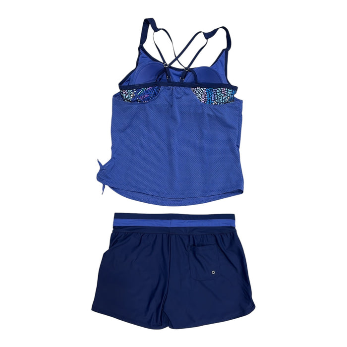 Free Country Women's 4-Way Stretch Quick Dry Tankini & Short Swim Set