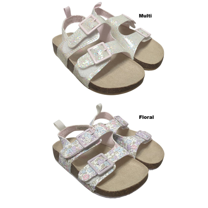 OshKosh B'Gosh Toddler Girls Hook & Loop Strap Contoured Footbed Sandal