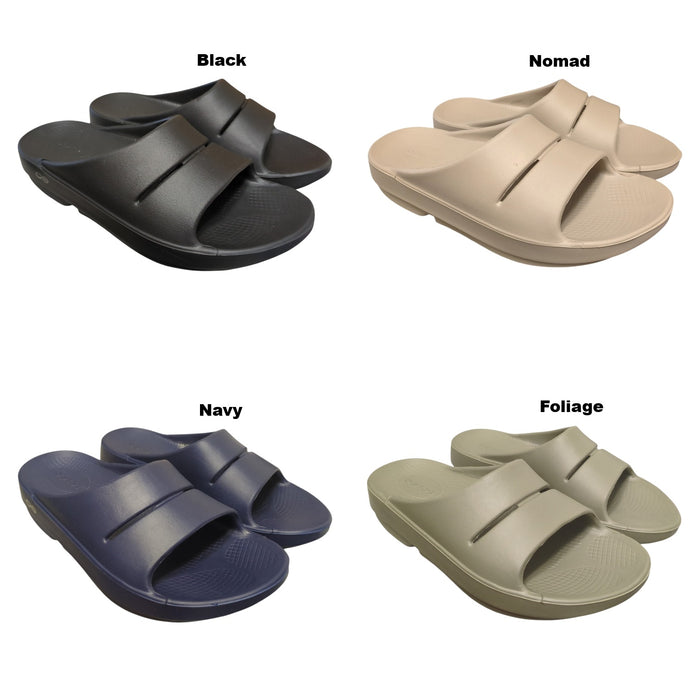 Oofos Unisex Ooahh Ergonomically Shaped Footbed Slide Sandal