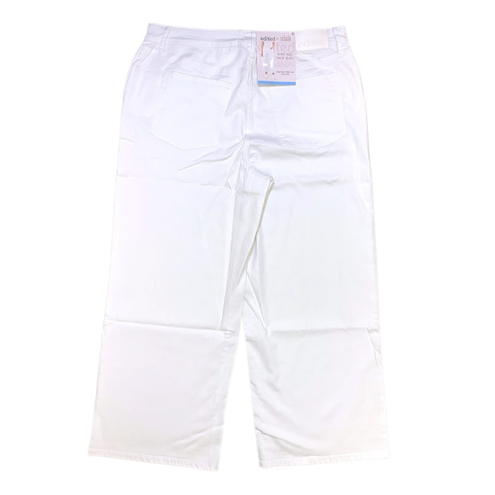 Edited by Hunter McGrady Women's High-Rise Relaxed Fit Wide Leg Crop Jeans